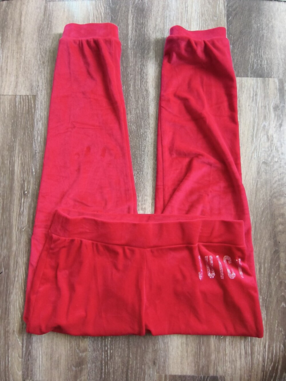 Juicy Couture  Red Velour Sweatpants L